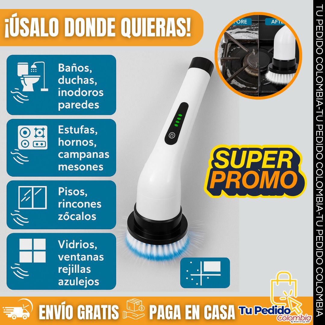 🌀Cepillo Extensible Eléctrico Turbo Clean 360
